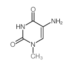2,4(1H,3H)-Pyrimidinedione,5-amino-1-methyl- Structure