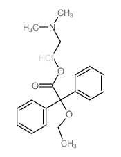 Benzeneacetic acid, a-ethoxy-a-phenyl-, 2-(dimethylamino)ethylester, hydrochloride (9CI)结构式