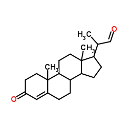 20-甲酰基孕甾-4-烯-3-酮结构式