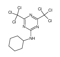 (4,6-bis-trichloromethyl-[1,3,5]triazin-2-yl)-cyclohexyl-amine结构式