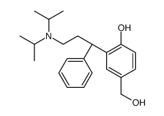(S)-2-(3-(二异丙氨基)-1-苯基丙基)-4-(羟甲基)苯酚结构式