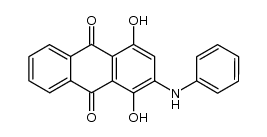 1,4-dihydroxy-2-phenylamino-9,10-anthraquinone Structure
