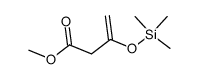 methyl 3-(O-trimethylsilyl)buten-2-oate结构式