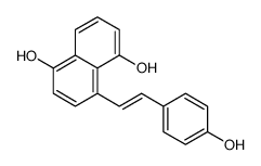 4-(p-Hydroxystyryl)-1,5-naphthalenediol结构式