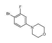 4-(4-溴-3-氟苯基)吗啉结构式