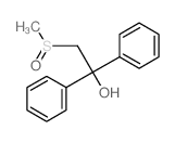 Benzenemethanol, a-[(methylsulfinyl)methyl]-a-phenyl- Structure