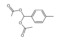 1-acetoxy-1-(4-methylphenyl)methyl acetate Structure