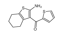 (2-amino-4,5,6,7-tetrahydro-1-benzothiophen-3-yl)-thiophen-2-ylmethanone结构式