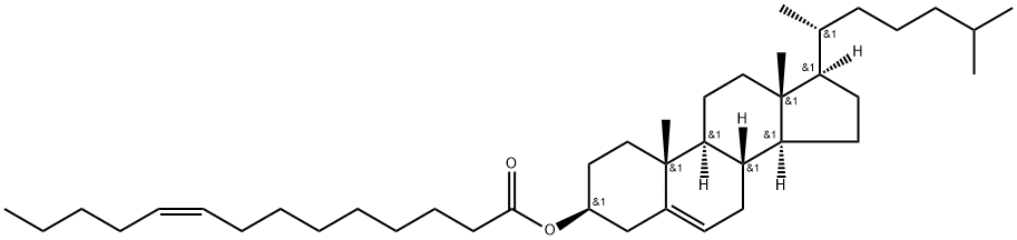 Cholest-5-en-3-ol (3β)-, 3-[(9Z)-9-tetradecenoate] Structure