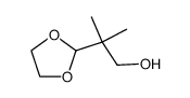 2-(1,1-dimethyl-2-hydroxyethyl)-1,3-dioxolane结构式