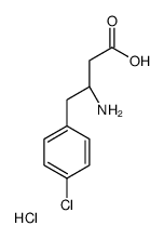 (S)-3-AMINO-4-(4-CHLOROPHENYL)BUTANOIC ACID HYDROCHLORIDE Structure