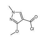 1H-Pyrazole-4-carbonyl chloride, 3-methoxy-1-methyl- (9CI) structure