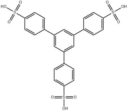 5'-(4-磺基苯基)-[1,1':3',1''-三联苯]-4,4''-二磺酸结构式