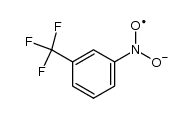 3-(α,α,α-Trifluoromethyl)nitrobenzene radical anion Structure