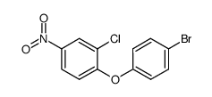 1-(4-bromophenoxy)-2-chloro-4-nitrobenzene结构式