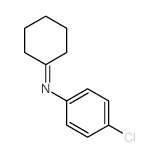 Benzenamine,4-chloro-N-cyclohexylidene- Structure