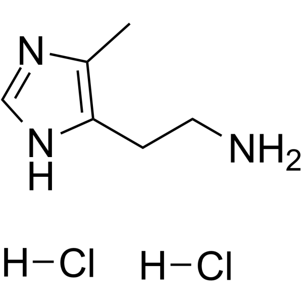 2-(4-甲基-1H-咪唑-5-基)乙胺盐酸盐结构式