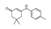 5,5-dimethyl-3-(4-methylanilino)cyclohex-2-en-1-one结构式