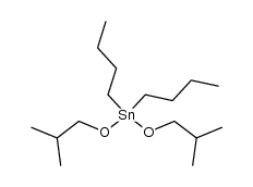 dibutyl-bis(2-methyl-1-propyloxy)tin Structure
