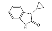 1-环丙基-1,3-二氢咪唑并[4,5-c]吡啶-2-酮结构式