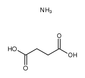 Butanedioic acid, monoammonium salt Structure
