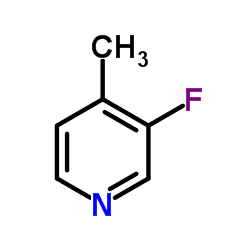 3-氟-4-甲基吡啶结构式
