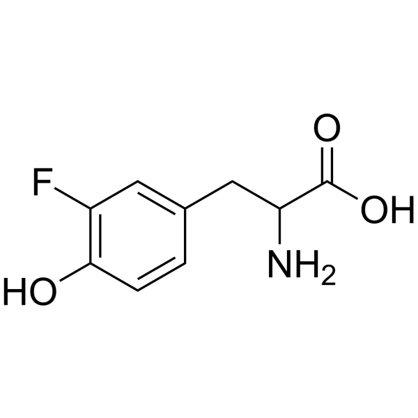 Tyrosine, 3-fluoro- Structure