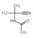 N-(1-Cyano-1-methylethyl)acetamide结构式