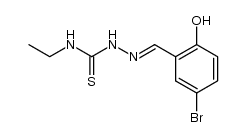 1-(5-Bromsalicyliden)-4-ethyl-thiosemicarbazon结构式