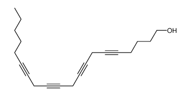 eicosa-5,8,11,14-tetrayn-1-ol Structure