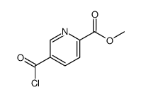 5-chlorocarbonyl-pyridine-2-carboxylic acid methyl ester Structure