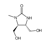 (4S,5S)-4,5-Bis-hydroxymethyl-1-methyl-imidazolidin-2-one结构式