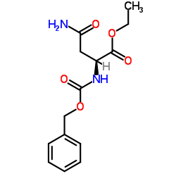 Ethyl N2-[(benzyloxy)carbonyl]-L-asparaginate结构式