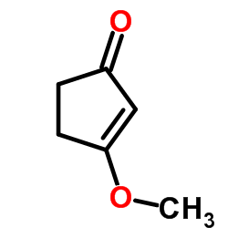 3-甲氧基-2-环戊烯-1-酮结构式