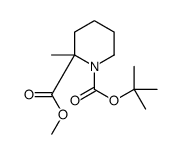 1-tert-butyl 2-Methyl 2-Methylpiperidine-1,2-dicarboxylate Structure