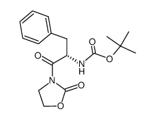 1,1-dimethylethyl [(1S)-2-oxo-2-(2-oxo-3-oxazolidinyl)-1-(phenylmethyl)ethyl]carbamate Structure