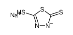 1,3,4-Thiadiazolidine-2,5-dithione, monosodium salt structure