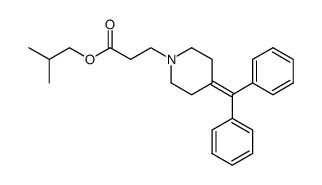isobutyl 3-(4-(diphenylmethylene)piperidin-1-yl)propanoate Structure