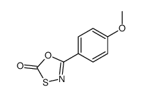 5-(4-methoxyphenyl)-1,3,4-oxathiazol-2-one结构式