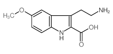3-(2-Amino-ethyl)-5-methoxy-1H-indole-2-carboxylic acid Structure
