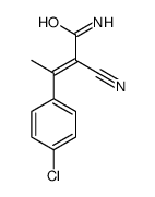 3-(4-chlorophenyl)-2-cyanobut-2-enamide结构式