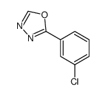 2-(3-氯苯基)-1,3,4-噁二唑结构式