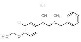 2-(benzyl-methyl-amino)-1-(3-chloro-4-ethoxy-phenyl)ethanol结构式