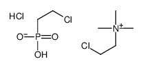 2-chloroethylphosphonic acid,2-chloroethyl(trimethyl)azanium,chloride结构式