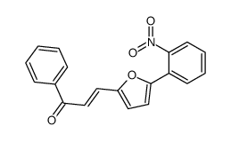 (E)-3-[5-(2-nitrophenyl)furan-2-yl]-1-phenylprop-2-en-1-one结构式