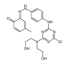 2-[[4-[[4-[bis(2-hydroxyethyl)amino]-6-chloro-1,3,5-triazin-2-yl]amino]phenyl]azo]-p-cresol picture