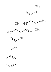 methyl 2-[(3-hydroxy-2-phenylmethoxycarbonylamino-butanoyl)amino]-3-methyl-butanoate Structure