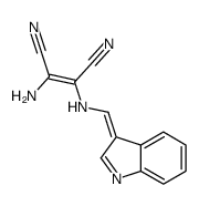 2-amino-3-(indol-3-ylidenemethylamino)but-2-enedinitrile Structure