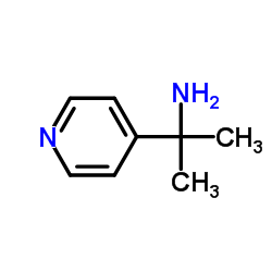2-(4-吡啶基)-2-丙胺结构式