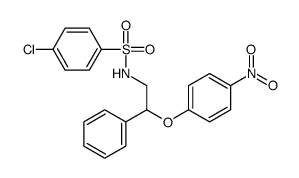 4-chloro-N-[2-(4-nitrophenoxy)-2-phenylethyl]benzenesulfonamide结构式